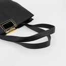Salvatore Ferragamo Handtas Leer Zwart Goud Auth ka4450A-7