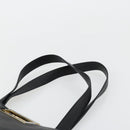 Salvatore Ferragamo Handtas Leer Zwart Goud Auth ka4450A-8