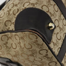 CELINE C Sulky Hand Bag Canvas Beige Gold Auth ka4451A-16