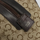 CELINE C Sulky Hand Bag Canvas Beige Gold Auth ka4451A-17