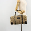 CELINE C Sulky Hand Bag Canvas Beige Gold Auth ka4451A-23