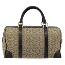 CELINE C Sulky Hand Bag Canvas Beige Gold Auth ka4451A-2