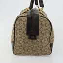 CELINE C Sulky Hand Bag Canvas Beige Gold Auth ka4451A-4