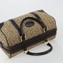 CELINE C Sulky Hand Bag Canvas Beige Gold Auth ka4451A-6