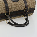 CELINE C Sulky Hand Bag Canvas Beige Gold Auth ka4451A-7