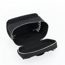 Christian Dior Vanity Hand Bag Canvas Black Silver Auth ka4453M-15