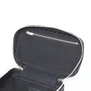 Christian Dior Vanity Hand Bag Canvas Black Silver Auth ka4453M-16