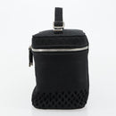 Christian Dior Vanity Hand Bag Canvas Black Silver Auth ka4453M-4