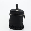 Christian Dior Vanity Hand Bag Canvas Black Silver Auth ka4453M-5