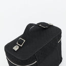 Christian Dior Vanity Hand Bag Canvas Black Silver Auth ka4453M-6