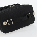 Christian Dior Vanity Hand Bag Canvas Black Silver Auth ka4453M-7
