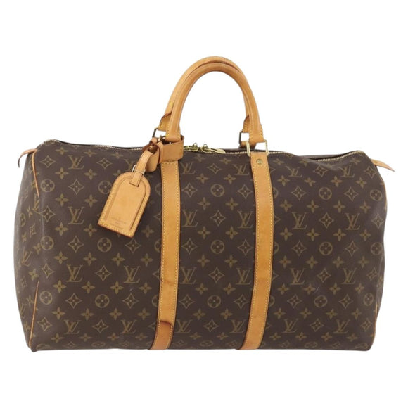 LOUIS VUITTON Monogram Keepall 50 Boston Bag M41426 LV Auth ka4456