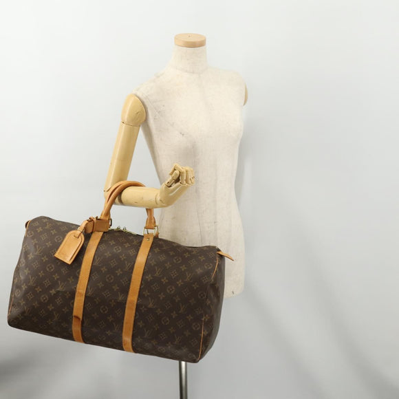 LOUIS VUITTON Monogram Keepall 50 Boston Bag M41426 LV Auth ka4456