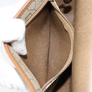 Christian Dior Honeycomb Canvas Shoulder Bag PVC Beige Gold Auth ka446-20