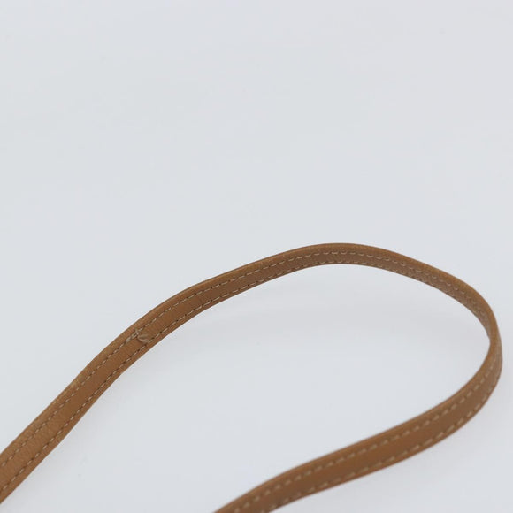 Christian Dior Honeycomb Canvas Shoulder Bag PVC Beige Gold Auth ka446