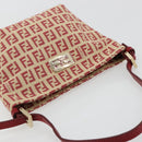 FENDI Zucchino Canvas Handtasche Rot Gold Authentisch ka4463V-6