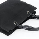 Salvatore Ferragamo Handtasche Canvas Lackleder Schwarz Silber Original ka4464-6