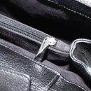 CARTIER Hand Bag Canvas Black Silver Auth ka4465-20