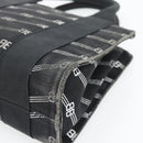 BALENCIAGA Hand Bag Canvas 2way Black Silver 620882 Auth ka4467-12