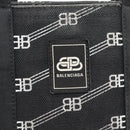 BALENCIAGA Hand Bag Canvas 2way Black Silver 620882 Auth ka4467-14