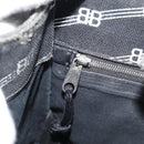 BALENCIAGA Hand Bag Canvas 2way Black Silver 620882 Auth ka4467-19