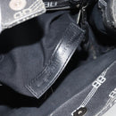 BALENCIAGA Hand Bag Canvas 2way Black Silver 620882 Auth ka4467-21