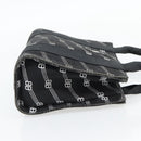 BALENCIAGA Hand Bag Canvas 2way Black Silver 620882 Auth ka4467-5