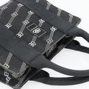 BALENCIAGA Hand Bag Canvas 2way Black Silver 620882 Auth ka4467-6