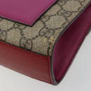 GUCCI GG Supreme Chain Shoulder Bag PVC Red Gold 409487 Auth ka4469-12