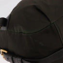 PRADA Hand Bag Nylon 2way Khaki Gold Auth ka447-16