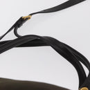 PRADA Hand Bag Nylon 2way Khaki Gold Auth ka447-14