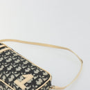 Christian Dior Trotter Canvas Accessory Pouch PVC Black Silver Auth ka4470A-8