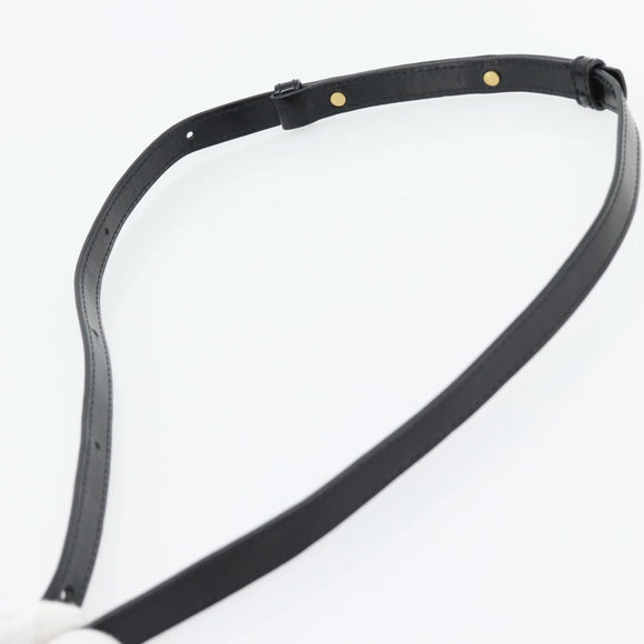 BOTTEGA VENETA Umhängetasche Leder Schwarz Gold Auth ka4471