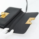 BOTTEGA VENETA Umhängetasche Leder Schwarz Gold Auth ka4471-10