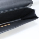 BOTTEGA VENETA Umhängetasche Leder Schwarz Gold Auth ka4471-20