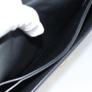 BOTTEGA VENETA Umhängetasche Leder Schwarz Gold Auth ka4471-22