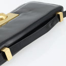 BOTTEGA VENETA Shoulder Bag Leather Black Gold Auth ka4471-7