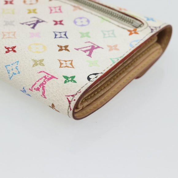 LOUIS VUITTON Multicolor Portefeuille Koala Rich Wallet White M58081 Auth ka4473