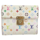 LOUIS VUITTON Multicolor Portefeuille Koala Rich Wallet White M58081 Auth ka4473-13
