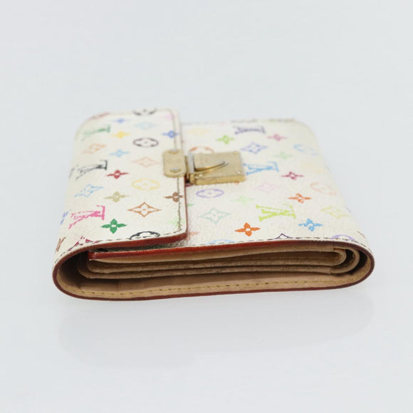 LOUIS VUITTON Multicolor Portefeuille Koala Rich Wallet White M58081 Auth ka4473