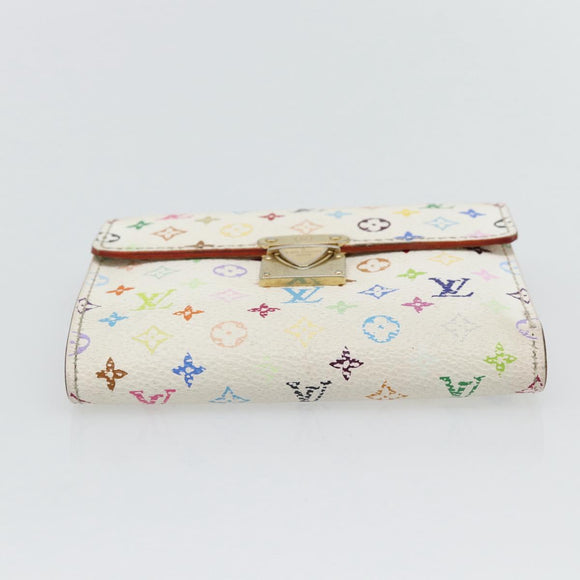 LOUIS VUITTON Multicolor Portefeuille Koala Rich Wallet White M58081 Auth ka4473