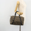 Christian Dior Trotter Canvas Hand Bag Navy Silver Auth ka4475-20