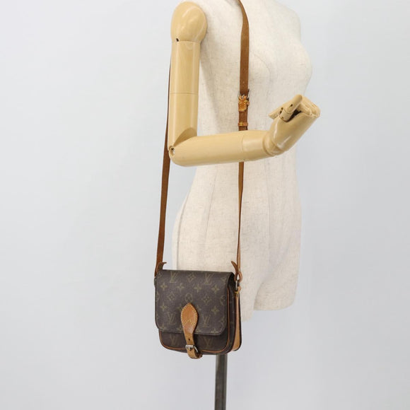 LOUIS VUITTON Monogram Cartouchiere PM Shoulder Bag M51254 LV Auth ka4477