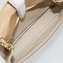 CHANEL Matelasse Chain Shoulder Bag Lamb Skin Beige Gold CC Auth ka4478V-16