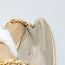 CHANEL Matelasse Chain Shoulder Bag Lamb Skin Beige Gold CC Auth ka4478V-17