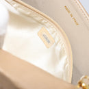 CHANEL Matelasse Chain Shoulder Bag Lamb Skin Beige Gold CC Auth ka4478V-21