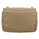 CHANEL Matelasse Chain Shoulder Bag Lamb Skin Beige Gold CC Auth ka4478V-3