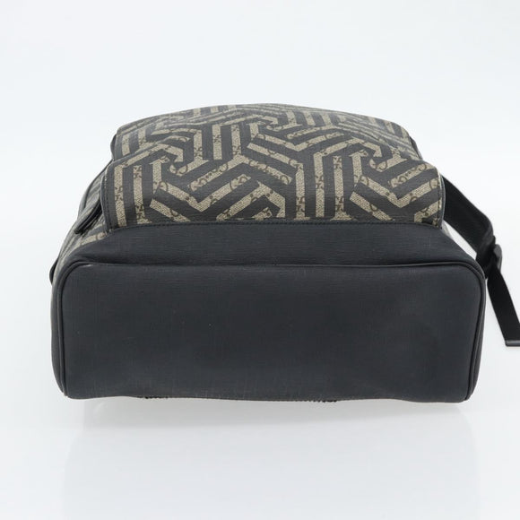 GUCCI GG Supreme Caleido Backpack PVC Beige Silver 406370 Auth ka4479