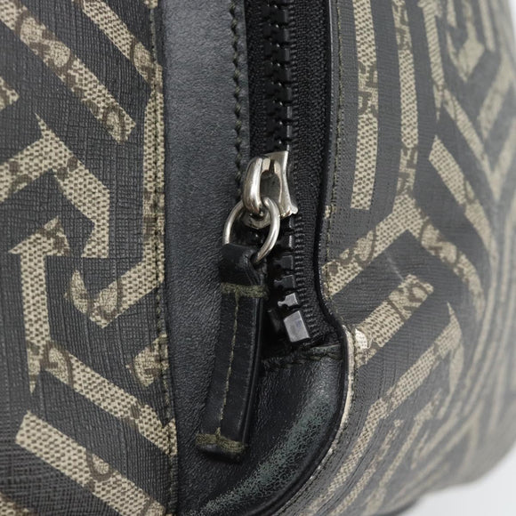 GUCCI GG Supreme Caleido Backpack PVC Beige Silver 406370 Auth ka4479