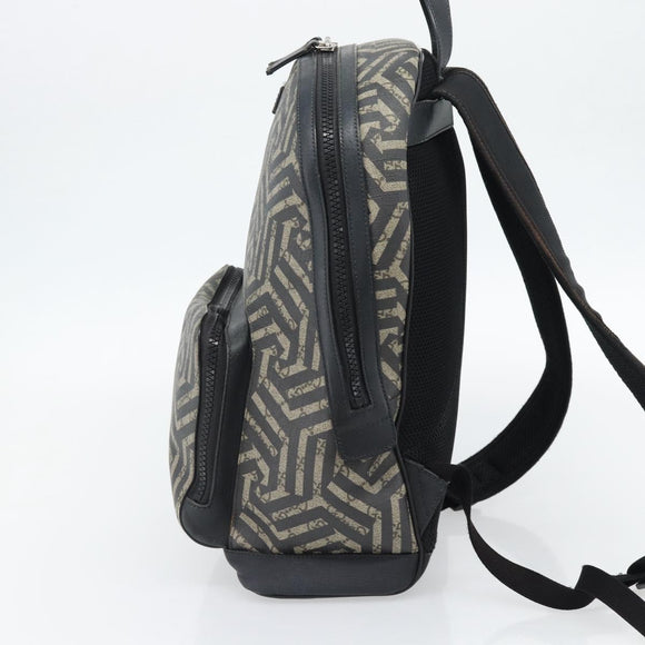 GUCCI GG Supreme Caleido Backpack PVC Beige Silver 406370 Auth ka4479
